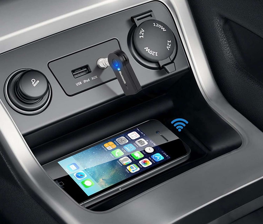 iWorld Bluetooth Audio Car Kit, Stream Music & Calls Hands-Free, Easy Pairing