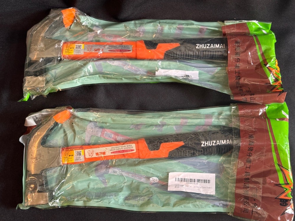 Two (2) ZHUZAIMAI 12" Claw Hammers