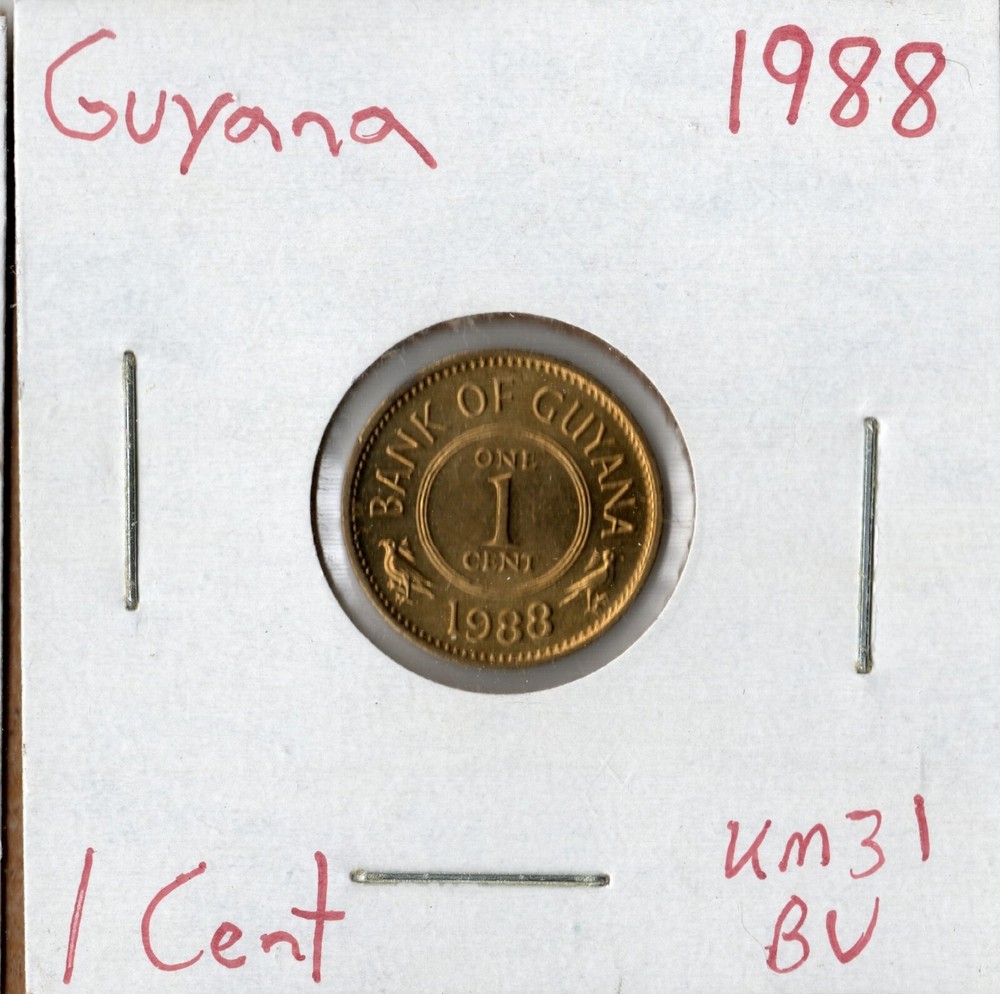 Coin Guyana 1 Cent 1988 KM31
