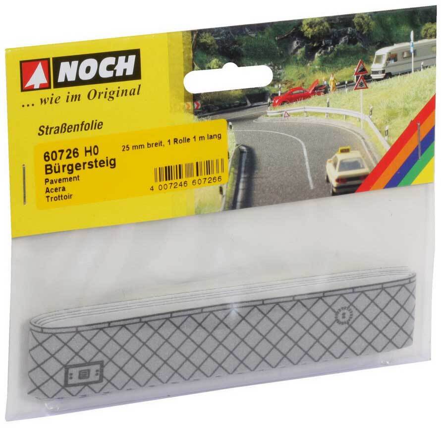 NOCH HO Scale Pavement (100 x 2.5 cm)