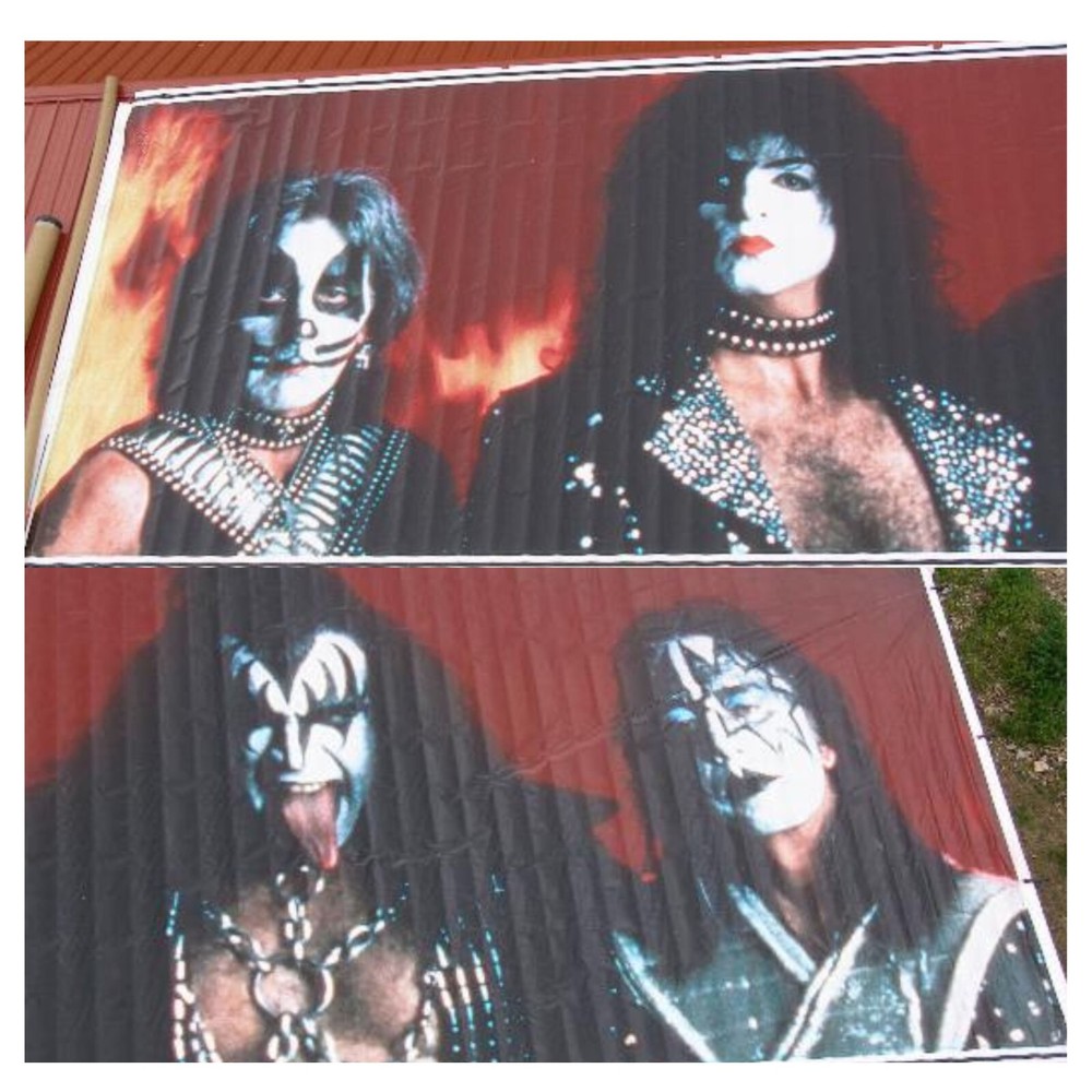 Nov 2 1996 Las Vegas Nevada KISS Bill Board Banner the only one its original