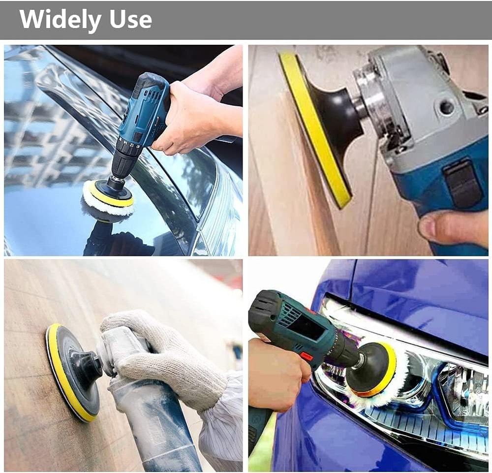 2 Pack 5 Inch Hook and Loop Backing Pad Sanding Holder Polishing Backer Plate