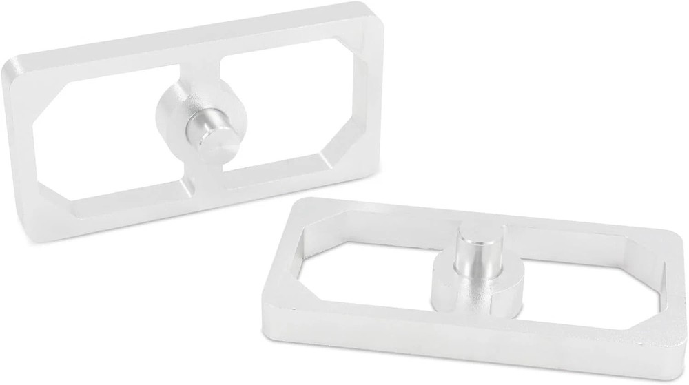 Universal Aluminum Leaf Spring Lowering Block Kit Versatile for 2 Pack 0.5 Inch