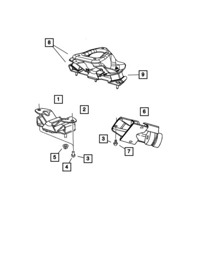 Automatic Transmission Mount Bolt Mopar 52121774AF