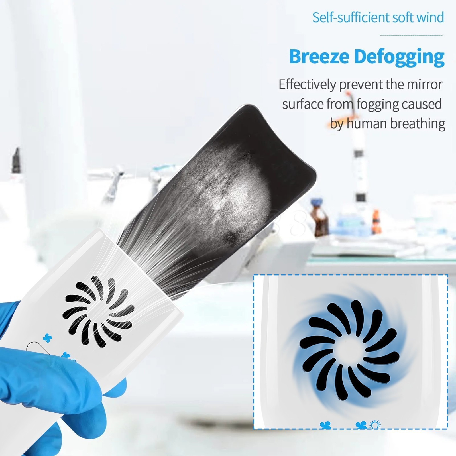 Dental Occlusal Mirror Fog Free LED Intra Oral Photo System Reflector 4*Mirror