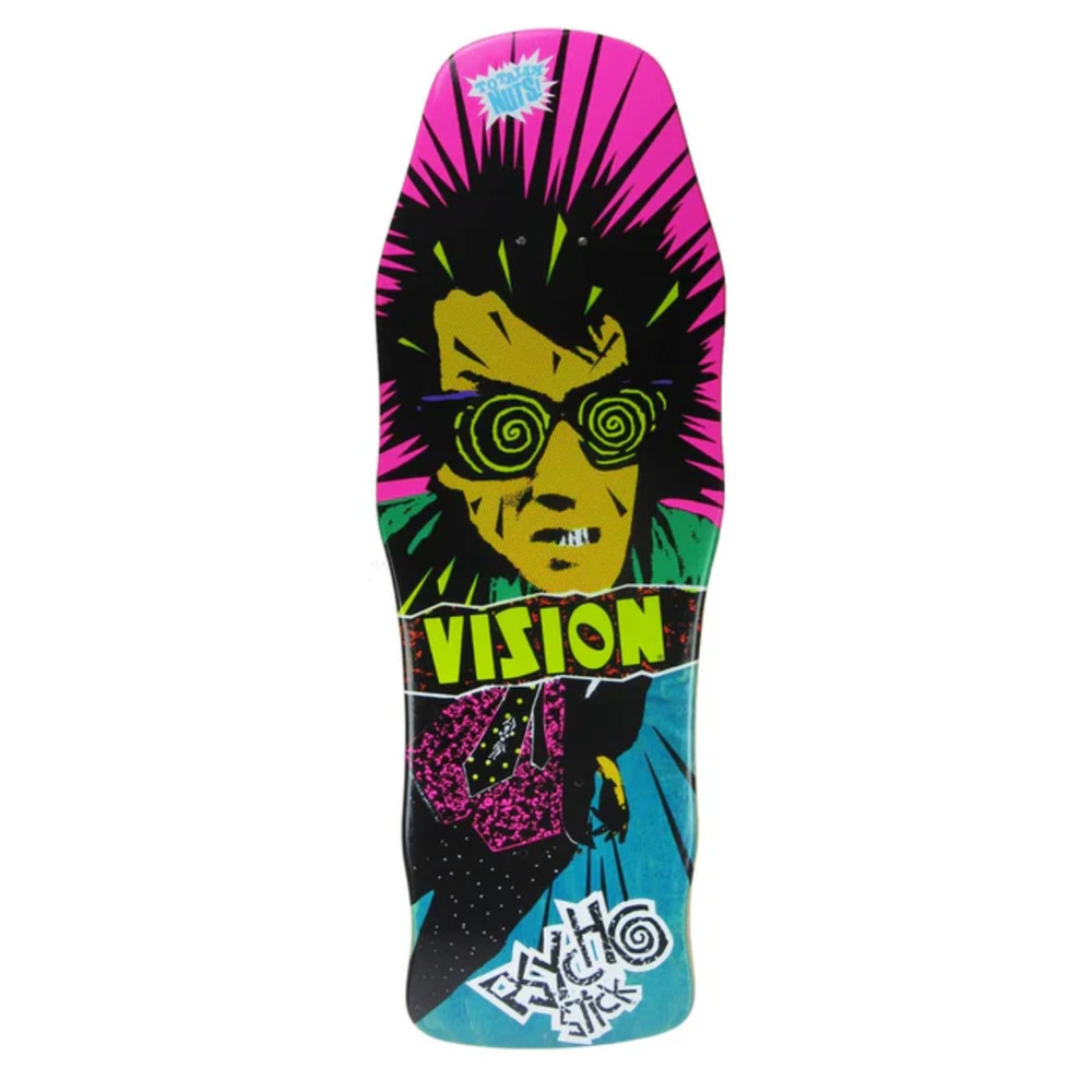VISION ORIGINAL PSYCHO STICK TEAL STAIN DECK - 10.0"
