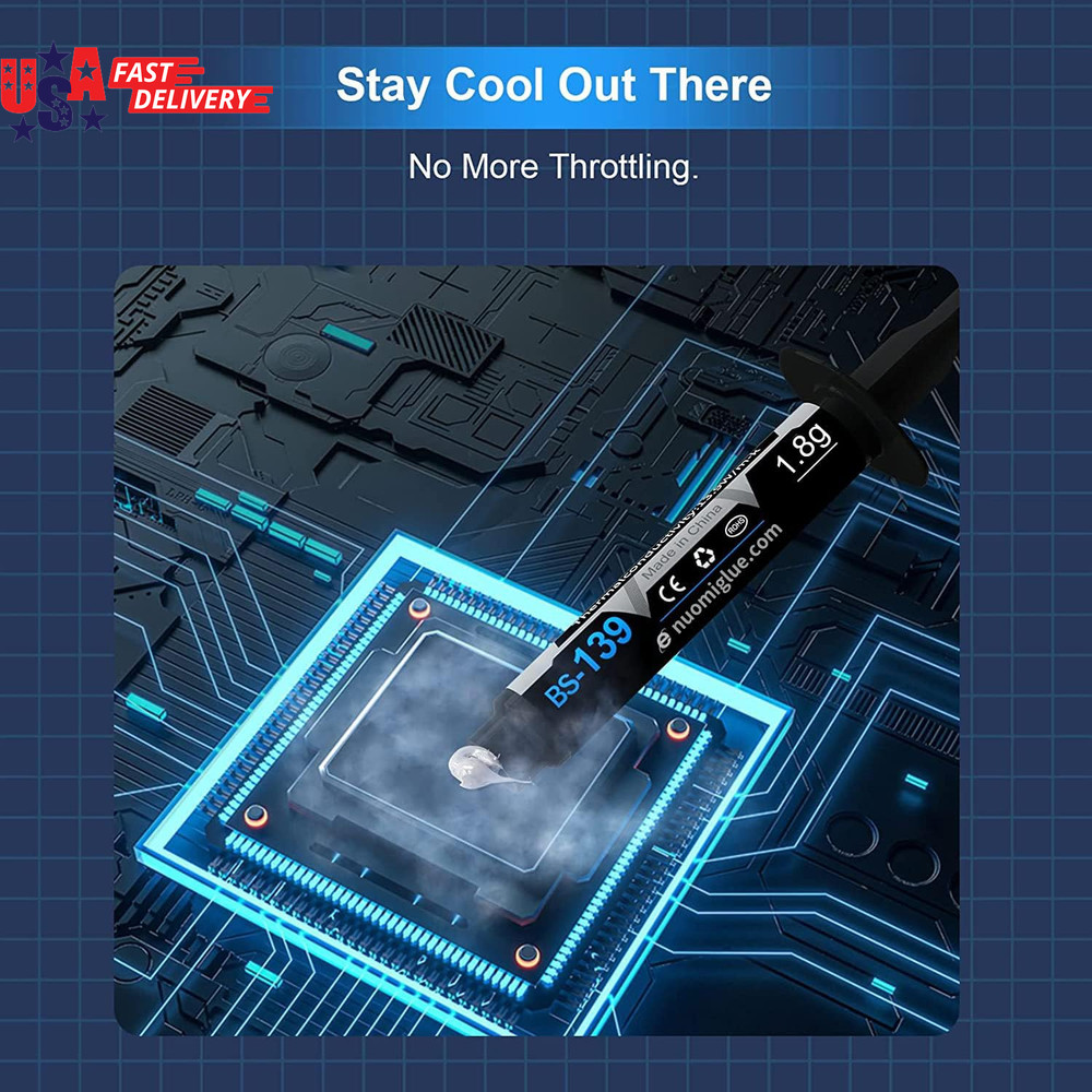 Thermal Paste, 1.8G with Toolkit CPU Paste Thermal Compound Paste Heatsink for I