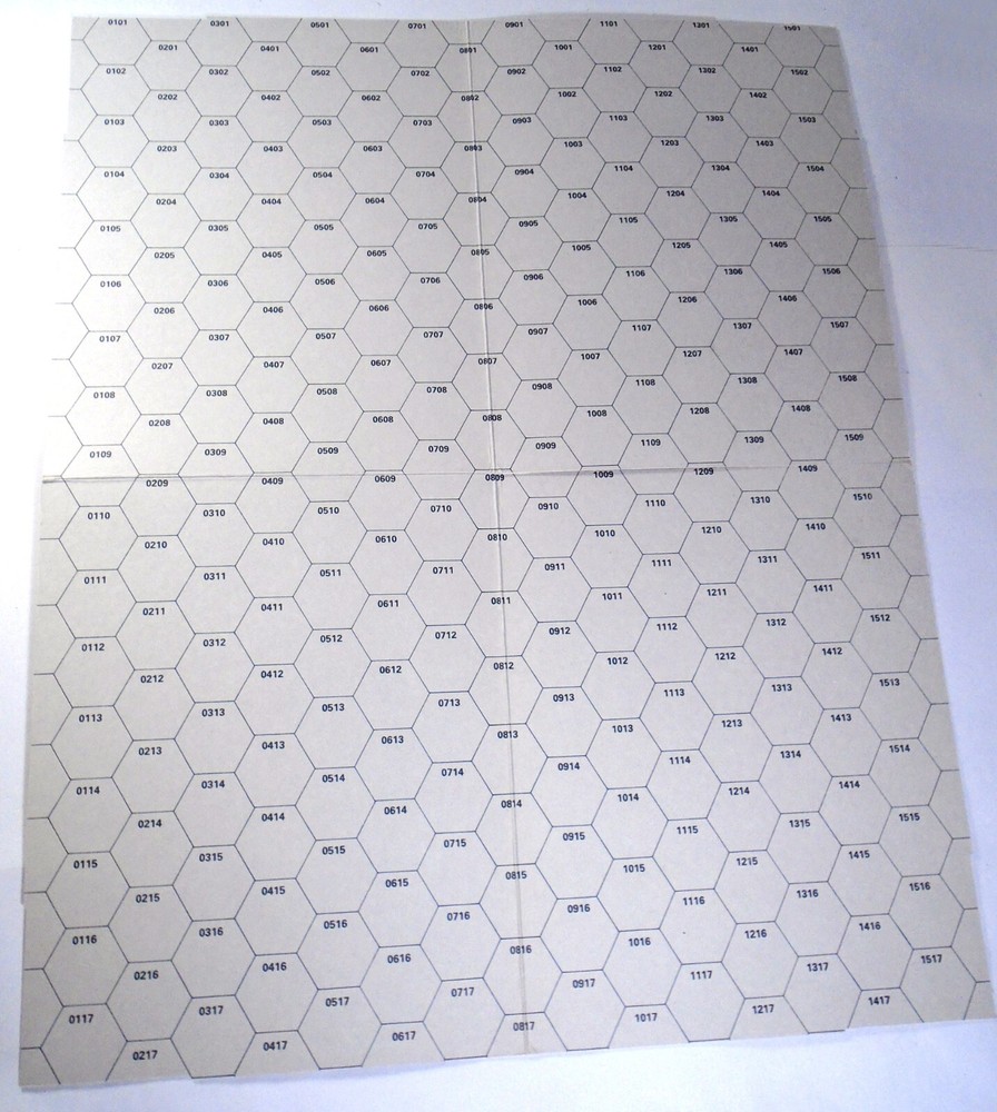 1989 BattleTech Cardboard CityTech Map