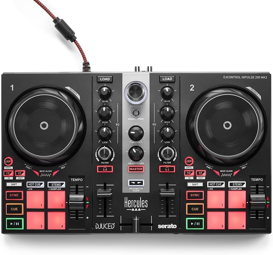 DJControl Inpulse 200 MK2 — Ideal DJ Controller for Learning to Mix — Softwar...
