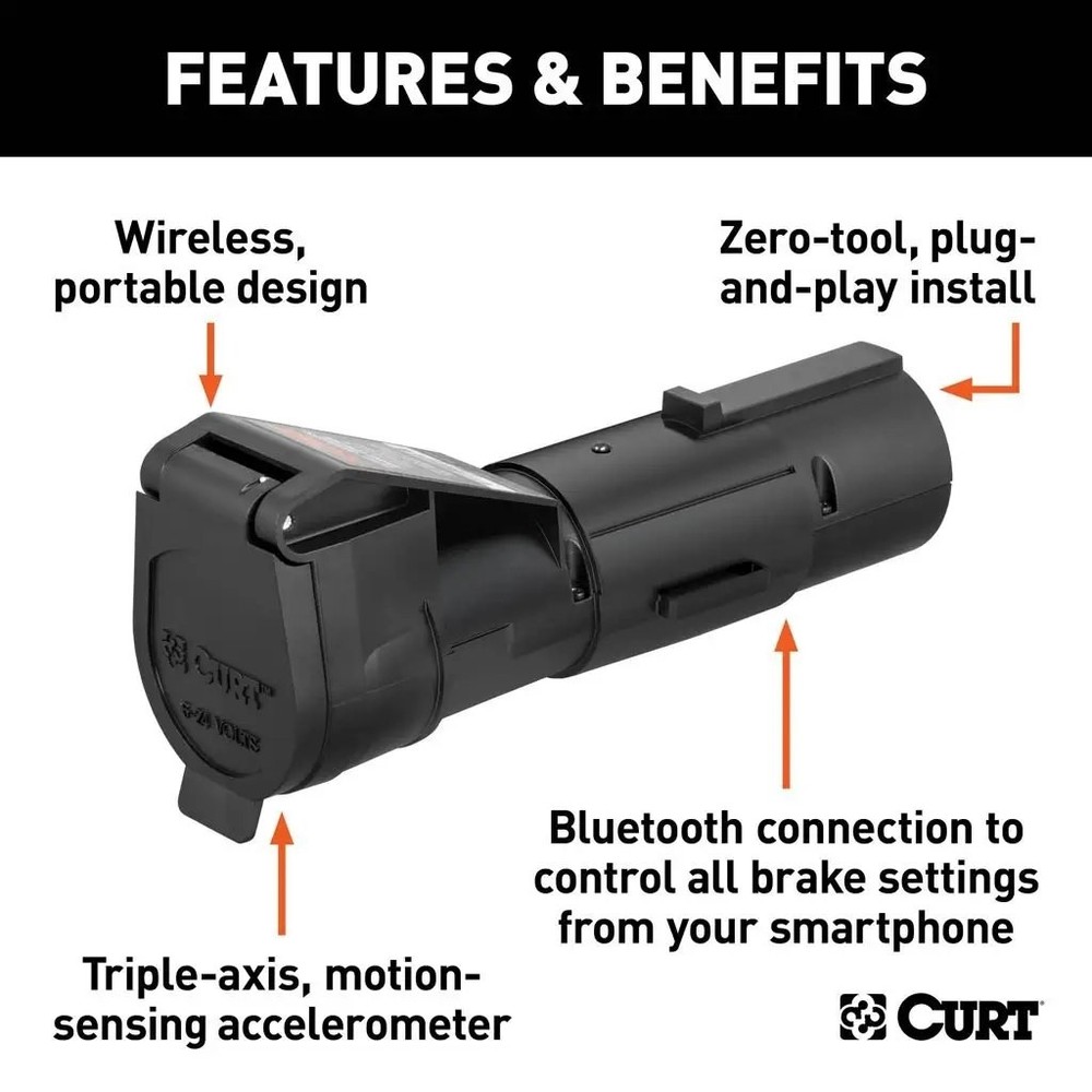 CURT 51180 Echo Mobile Tri-Axis Inertia Brake Control