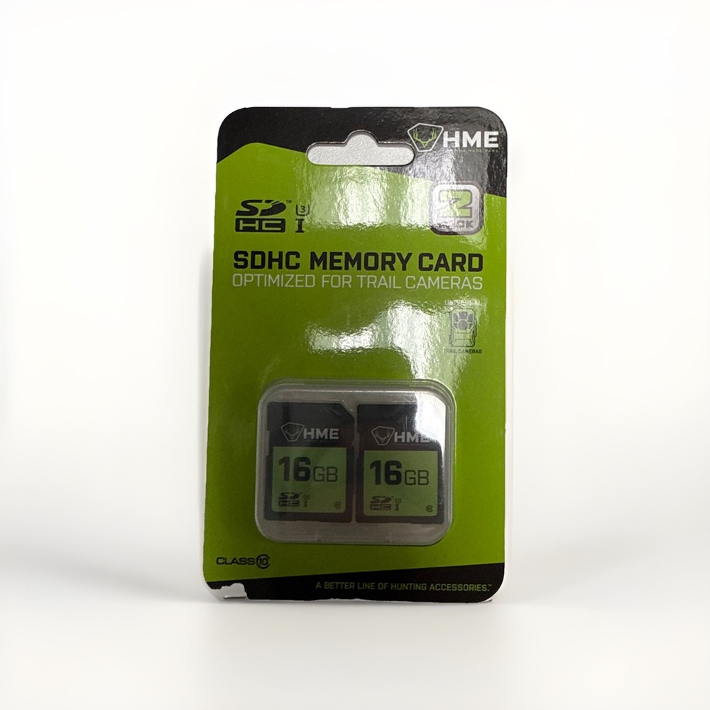 HME SDHC 16GB Memory Card (2 Pack) • Class 10