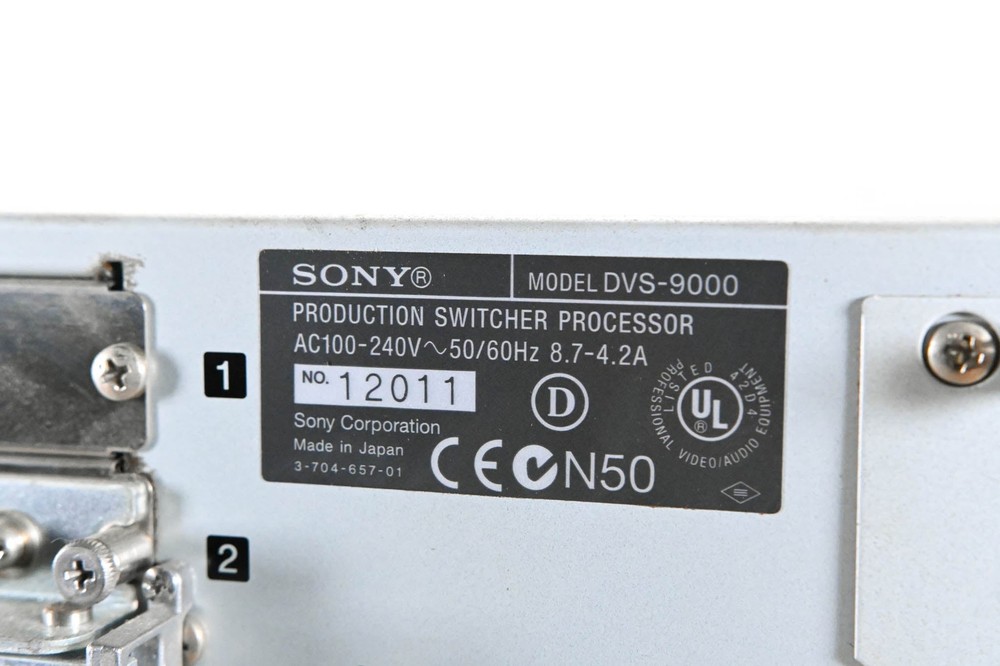 Sony DVS-9000 Production Switcher Processor CG01EEG