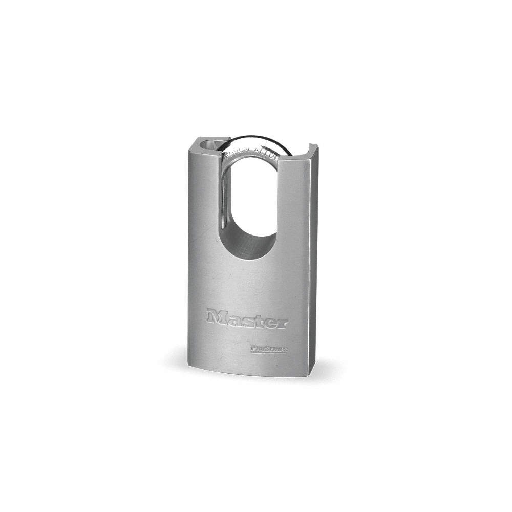 MASTER LOCK 7045KA Keyed Padlock, 29/32 in,Rectangle,Silver 4YH34