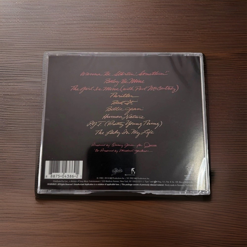 Michael Jackson Thriller CD New Sealed