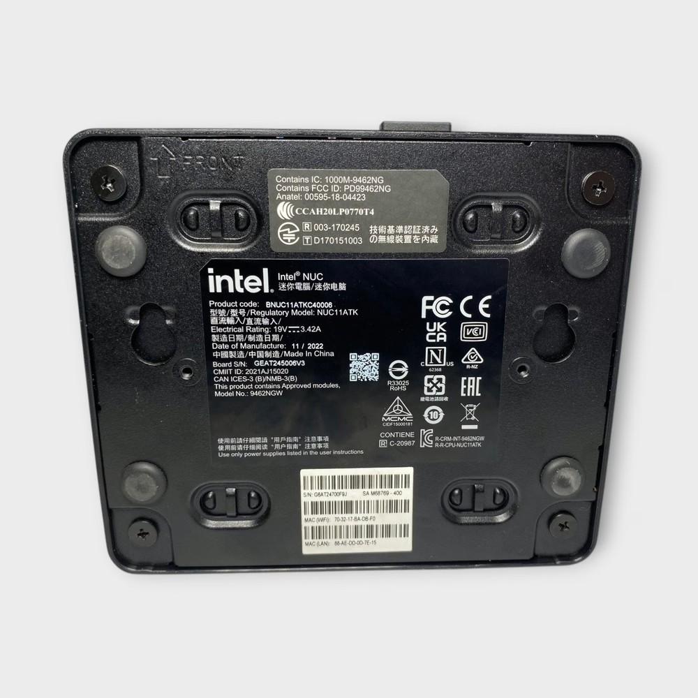 Intel NUC11ATKC4, Mini PC (Celeron N5105 Processor) w/Hard drive - Tested