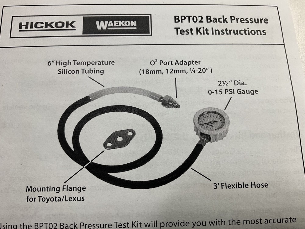 Waekon BPT02 Back Pressure Tester Tool
