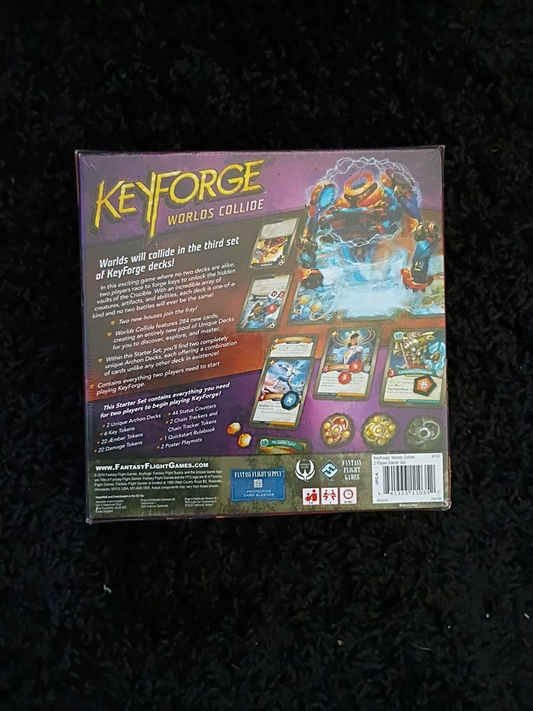 Fantasy Flight Games KeyForge Worlds Collide 2-Player Starter Set. New/Sealed!