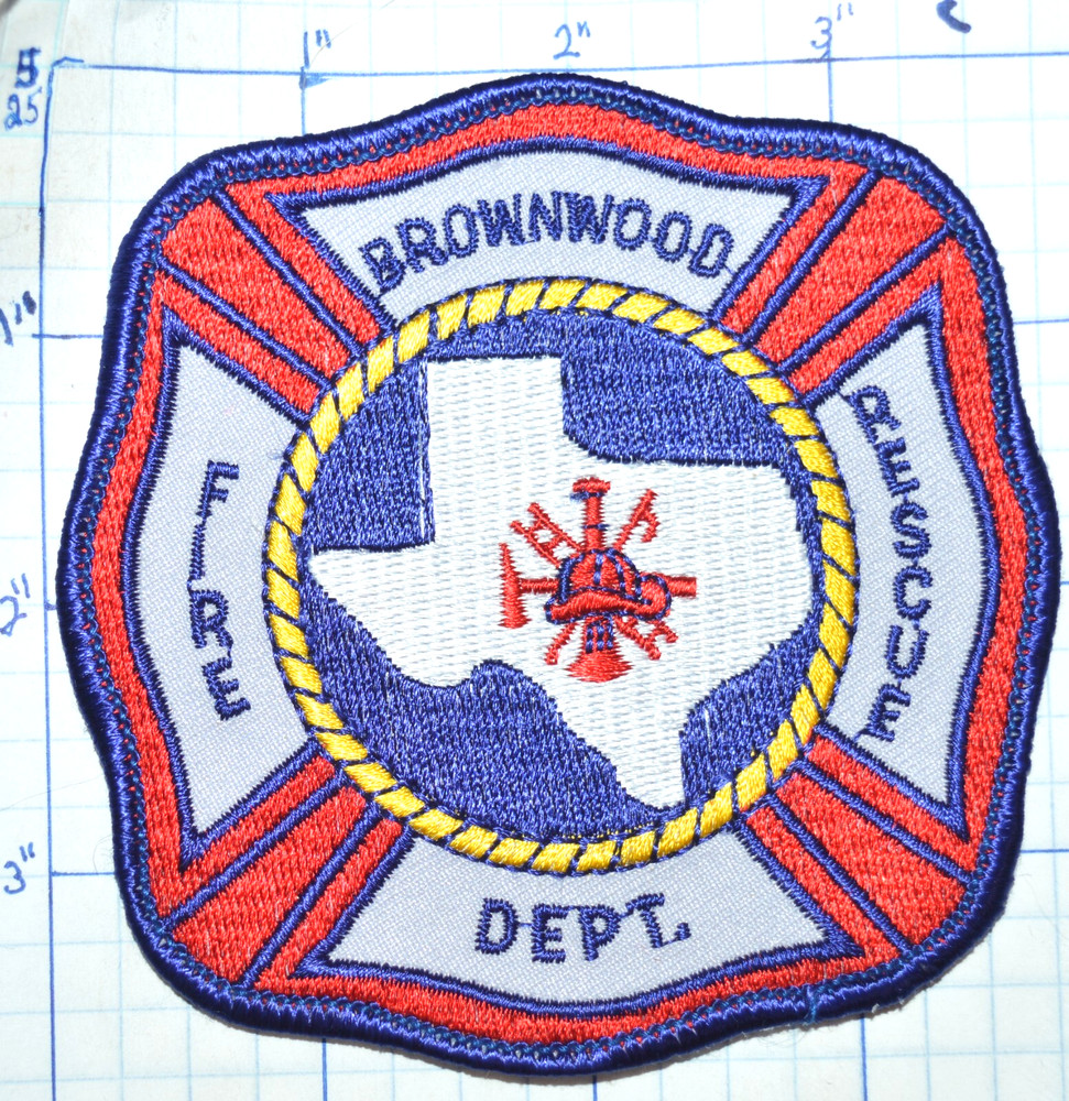 TEXAS. BROWNWOOD FIRE DEPT RESCUE PATCH