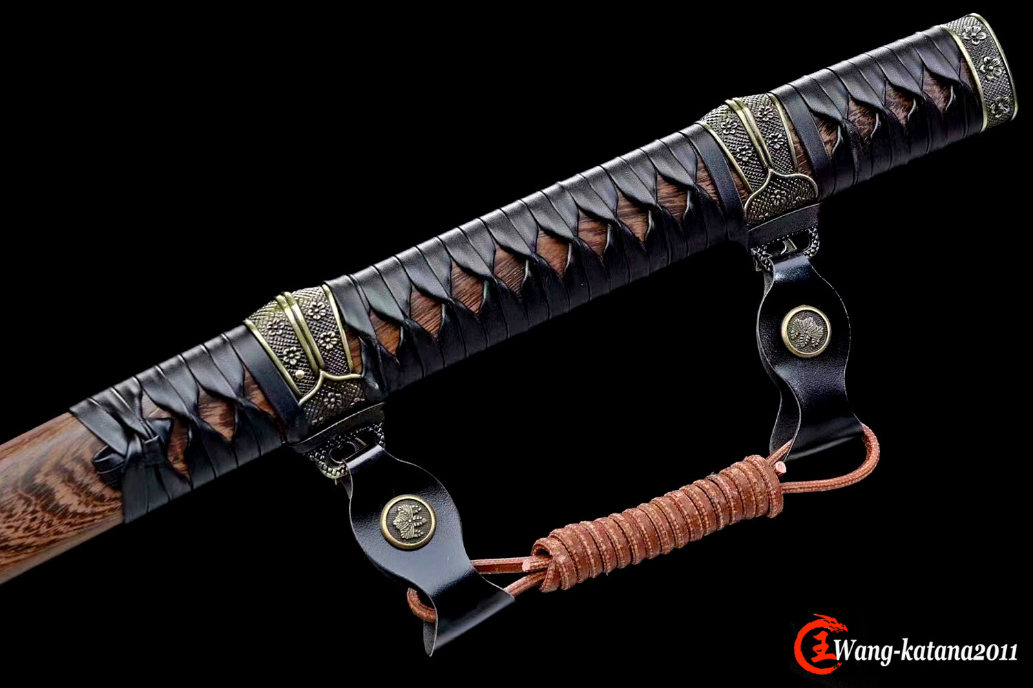 Tachi Clay Tempered Folded Steel Sharp Japanese Samurai Katana Sword Rosewood