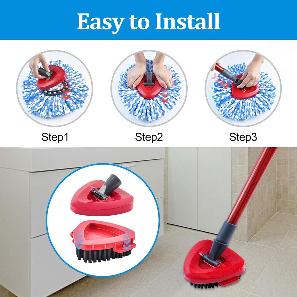 Mop Heads Replacements for O-Cedar RinseClean 2-Tank Spin Mop, Mop Replace He...