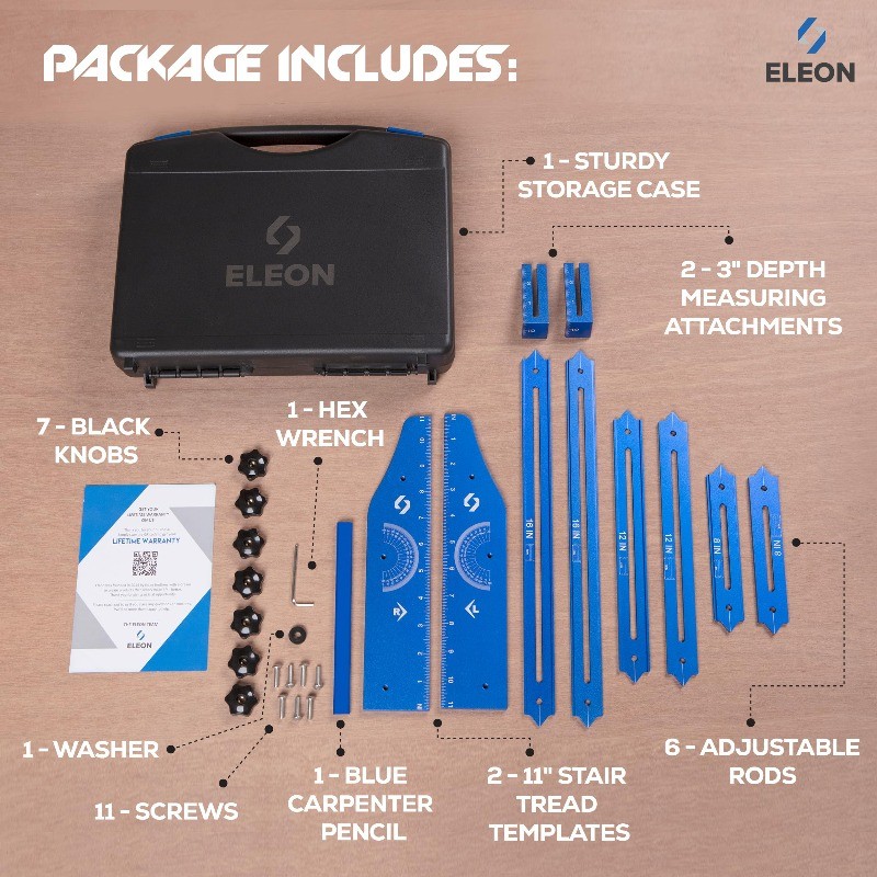 Eleon Stair Gauge Template for Angles & Depth