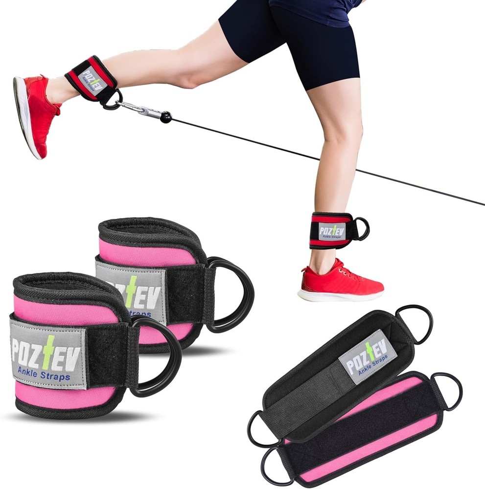 Heavy-Duty Adjustable Ankle Straps for Cable Machines - 24/7 Customer Support!