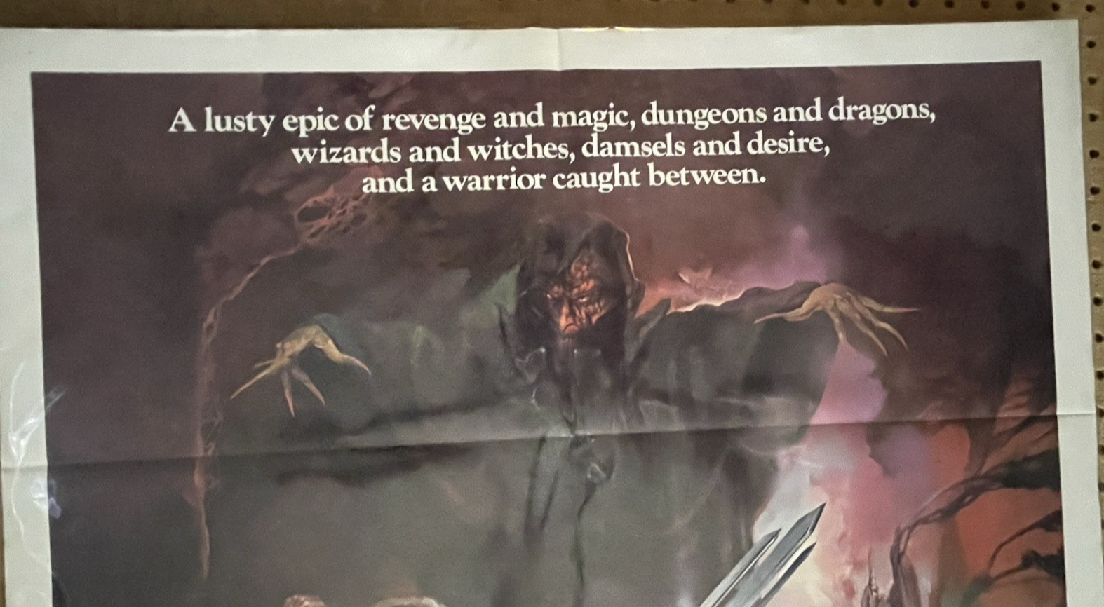 ORIG. MOVIE POSTER~THE SWORD & THE SORCERER~ 1982~ ONE SHEET 27X41~RICHARD LYNCH