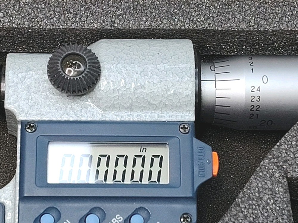 Very Nice 0-1" Mitutoyo Spherical Face Digital Micrometer Super Clean!