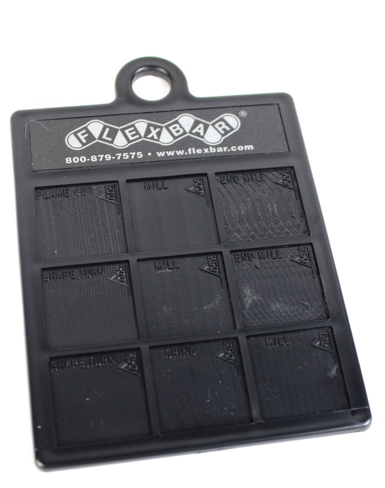 FLEXBAR SURFACE FINISH COMPARATOR- PLASTIC - #16007