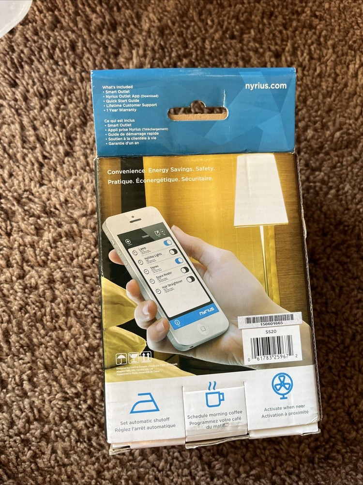 Nyrius Smart Switch - Wireless Power Oulet - New