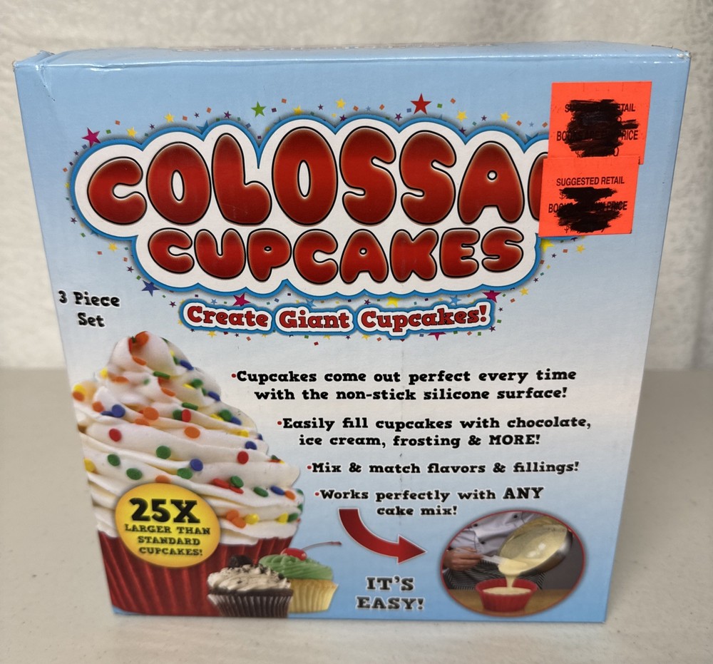 Colossal Cupcakes Giant Silicone Cupcake Maker US7