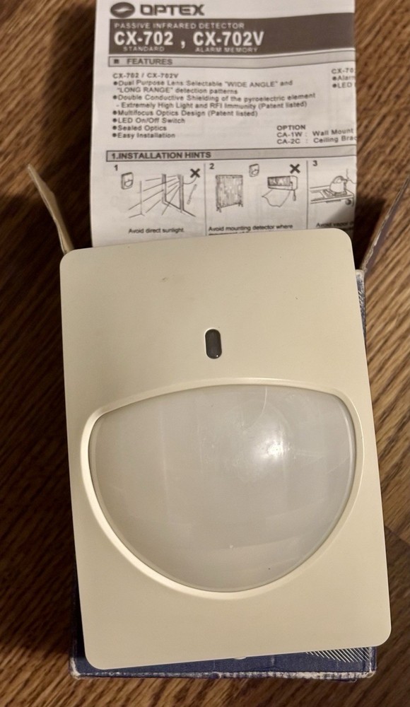 Optex CX-702 Passive Infrared Motion Detector Sensor