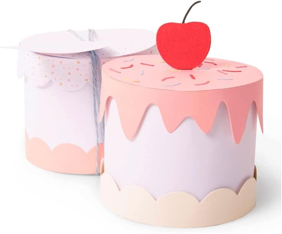Sizzix Thinlits Plus Cake Box Metal Cutting Dies by Georgia Evans NEW