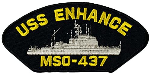USS Enhance MSO-437 Ship Patch - Great Color - Veteran Owned Business