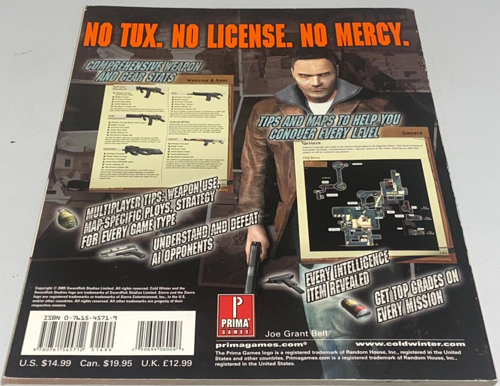 Cold Winter: Prima Official Game Guide Paperback 2005