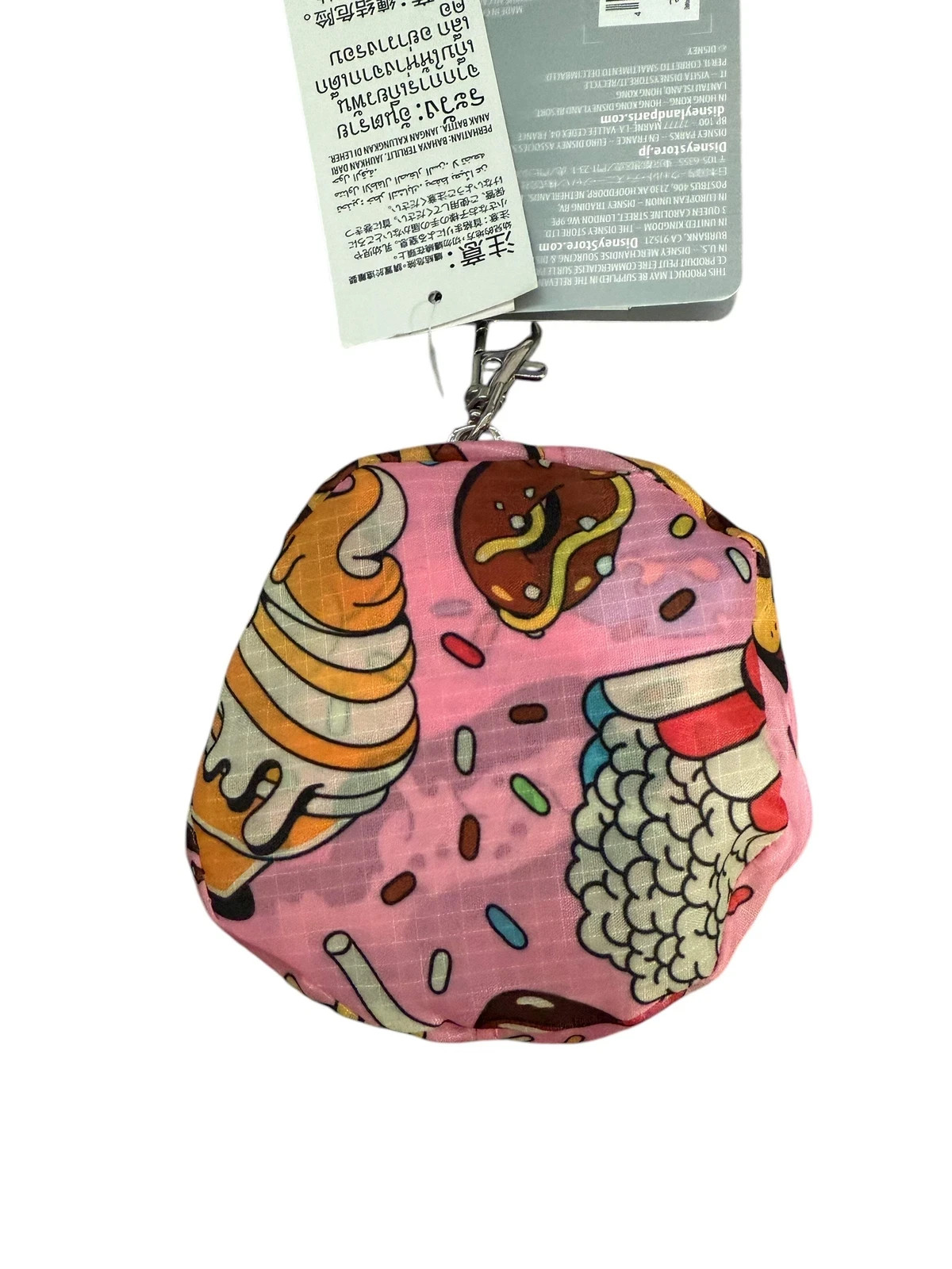 NEW Disney Parks Mickey Snacks Donut Reusable Packable Tote