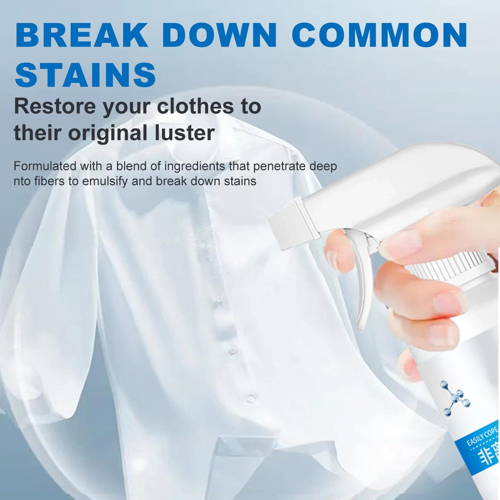 300ML Non Ionic Clothing Emulsifier Stain Remover Spray Active Enzyme Laundry