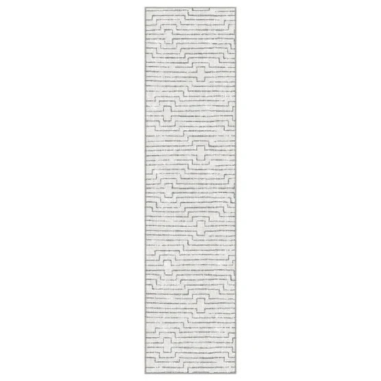 Apache Chenille Runner Rug, Modern Gray, 2' x 8'