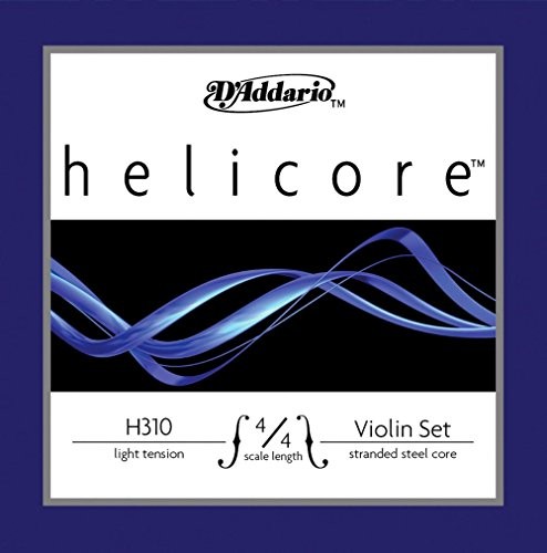 D'Addario Helicore Violin String Set, 4/4 Scale, Light Tension
