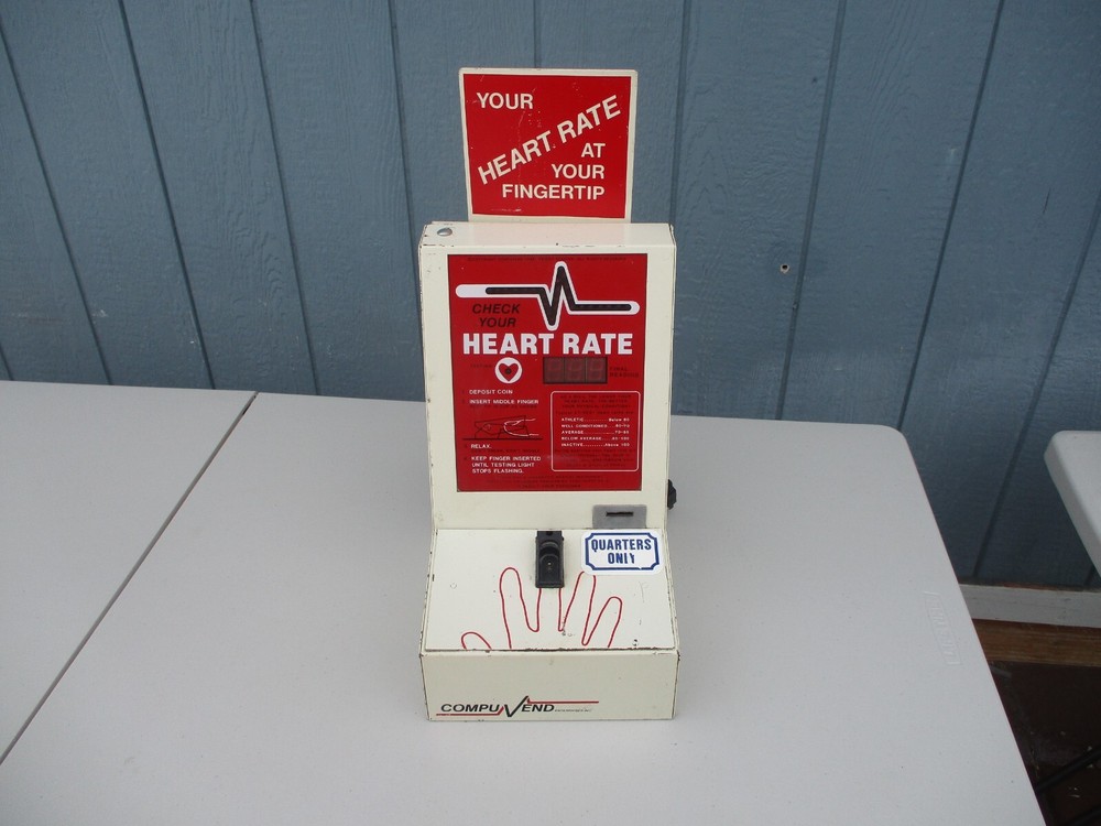 Vintage Compuvend Electronic Heart Machine Arcade Vending Machine