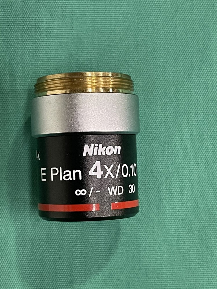 Nikon E Plan 4X/0.10 ♾/ - WD 30 Microscope Objective