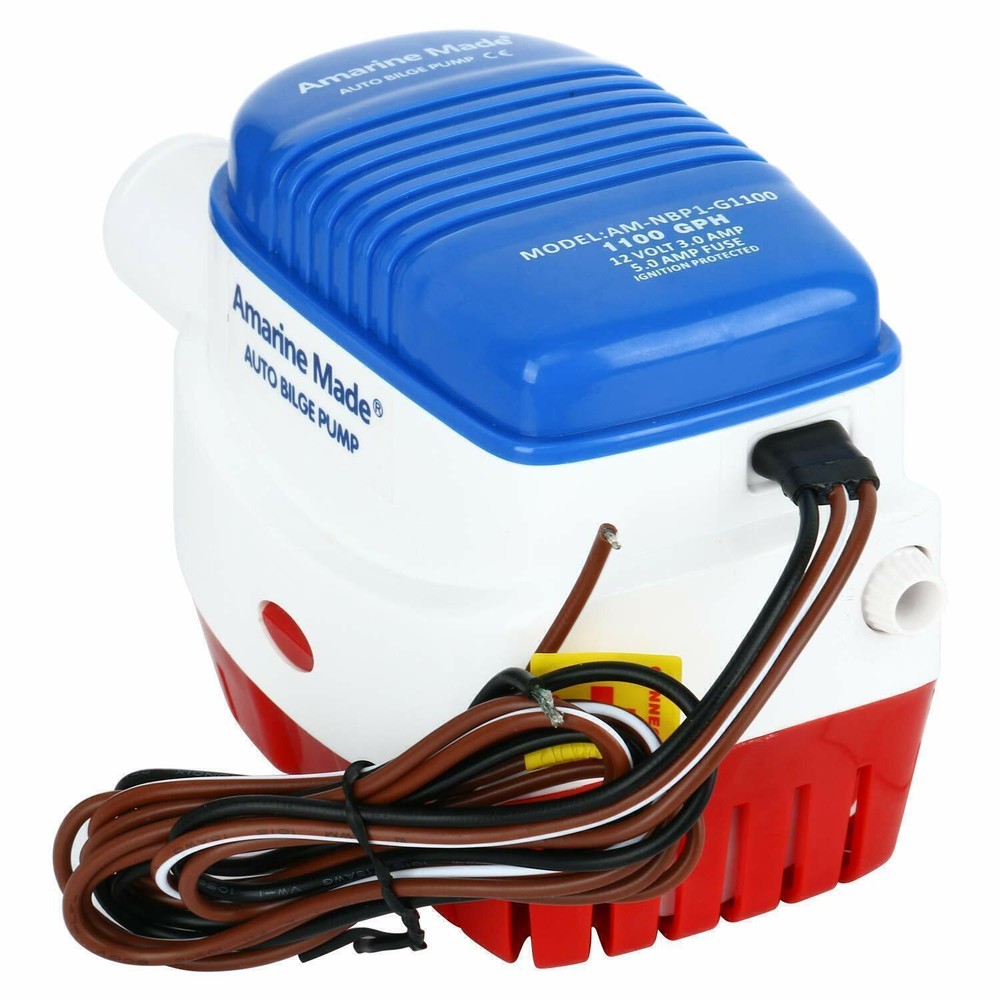 12V- 1100GPH Automatic Submersible Boat Water Bilge Pump Auto & Float Switch US