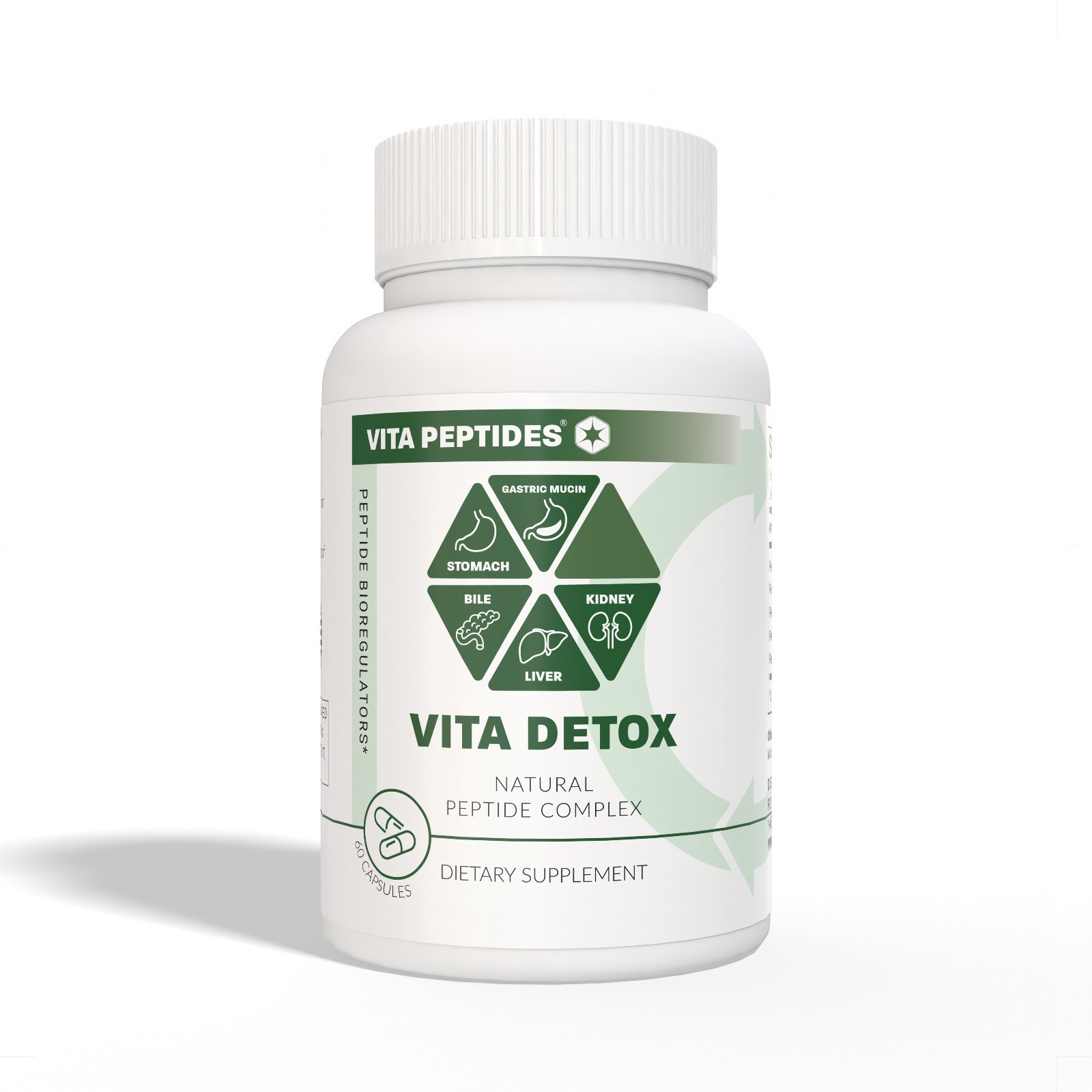Vita Detox – Natural Peptide Bioregulator Complex 30 & 60 Capsules-Free Shipping