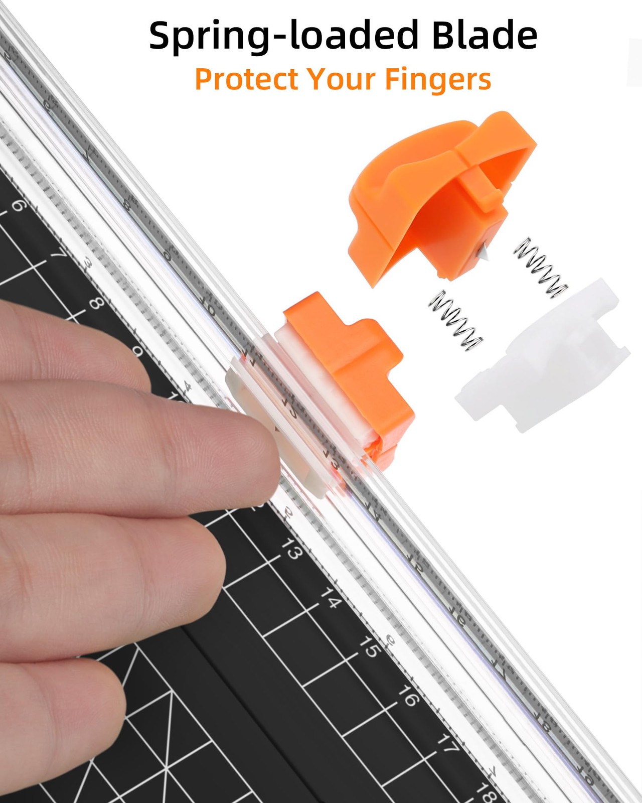 Firbon Black A5 Paper Cutter, Straight Small Paper Trimmer with Side Ruler fo...