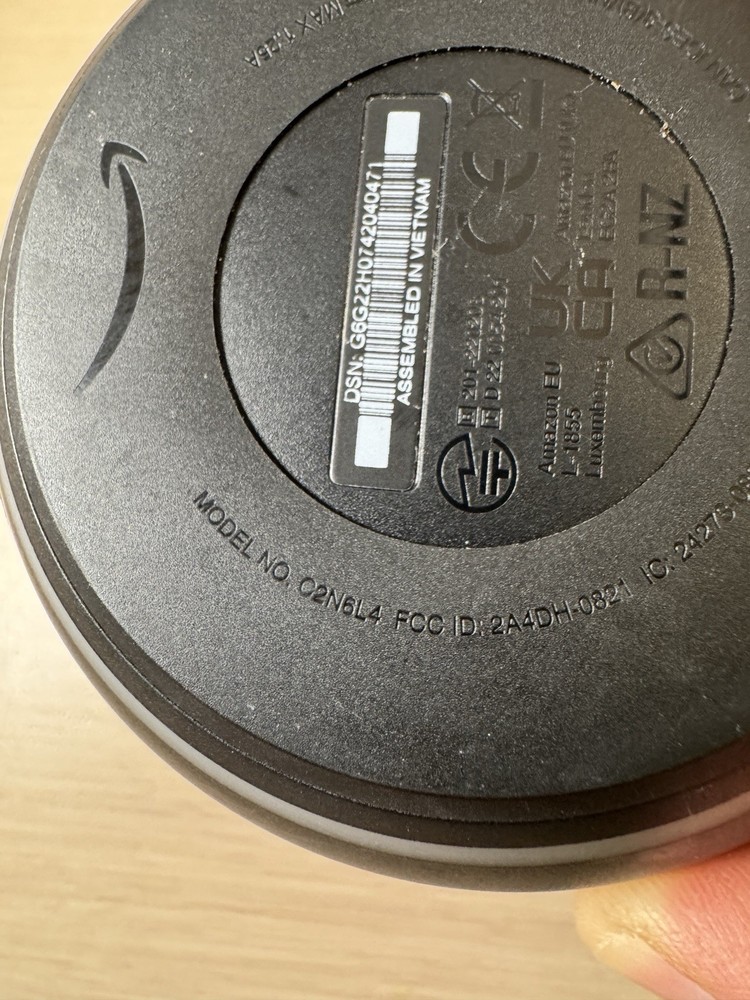 Amazon Echo Dot 5th Generation Smart Speaker Color Black. No Wall Adapter