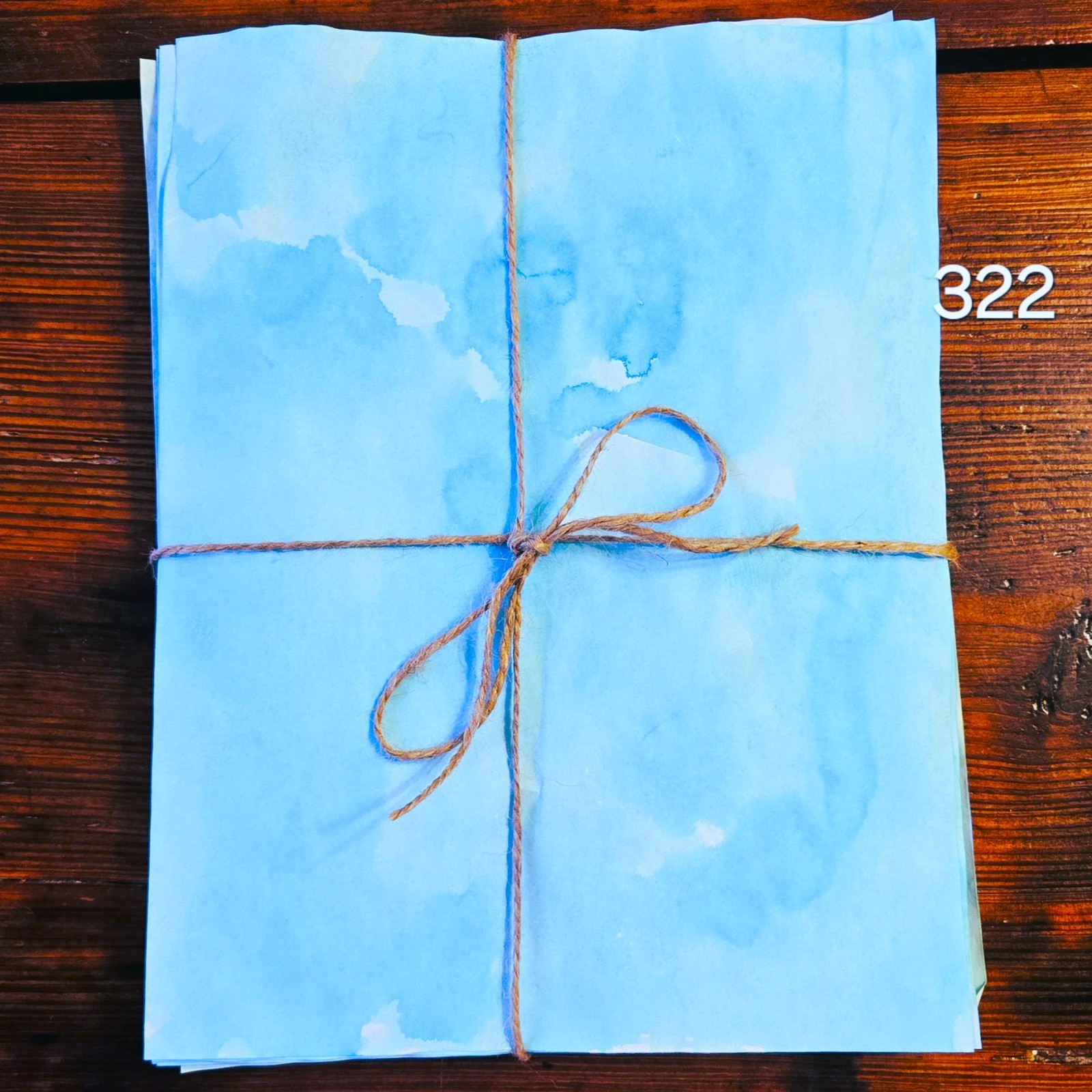 10 sheet bundles of hand dyed paper  junk journal, stationary