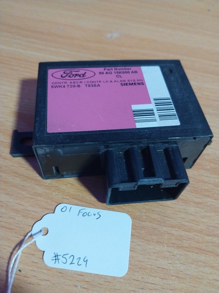 2001 Focus Alarm System Module 98AG15K600AB