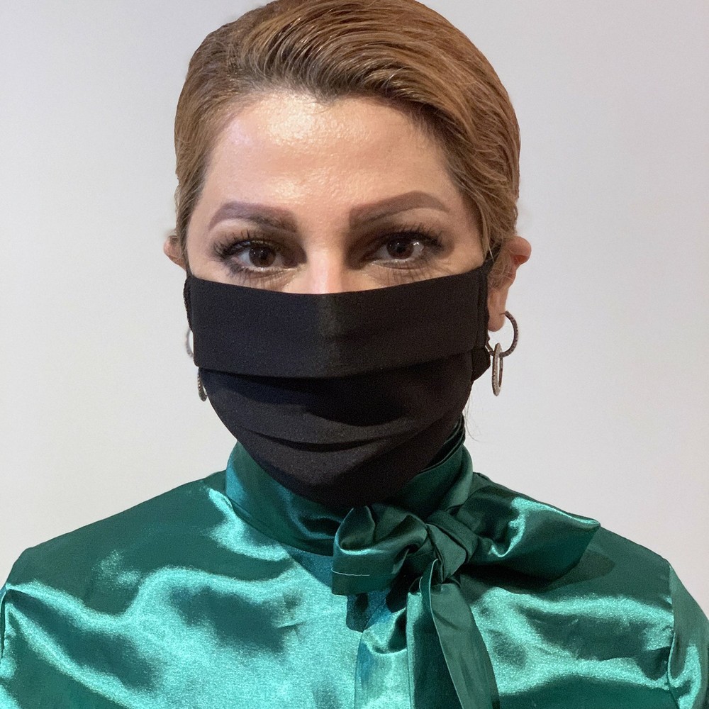 Reusable Rectangular Adjustable Washable Black Face Mask - Free USA Shipping