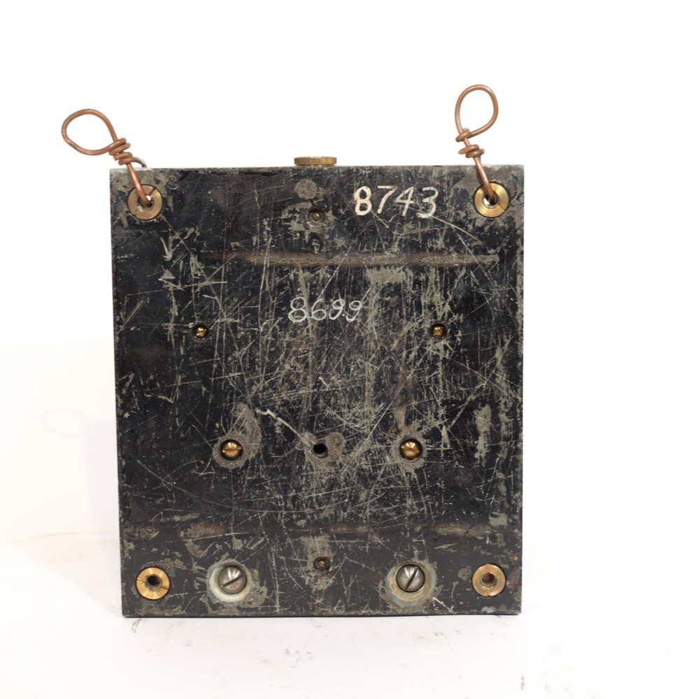 Exceptional 1890 General Electric Engine-Turned Current Indicator On Slate Base