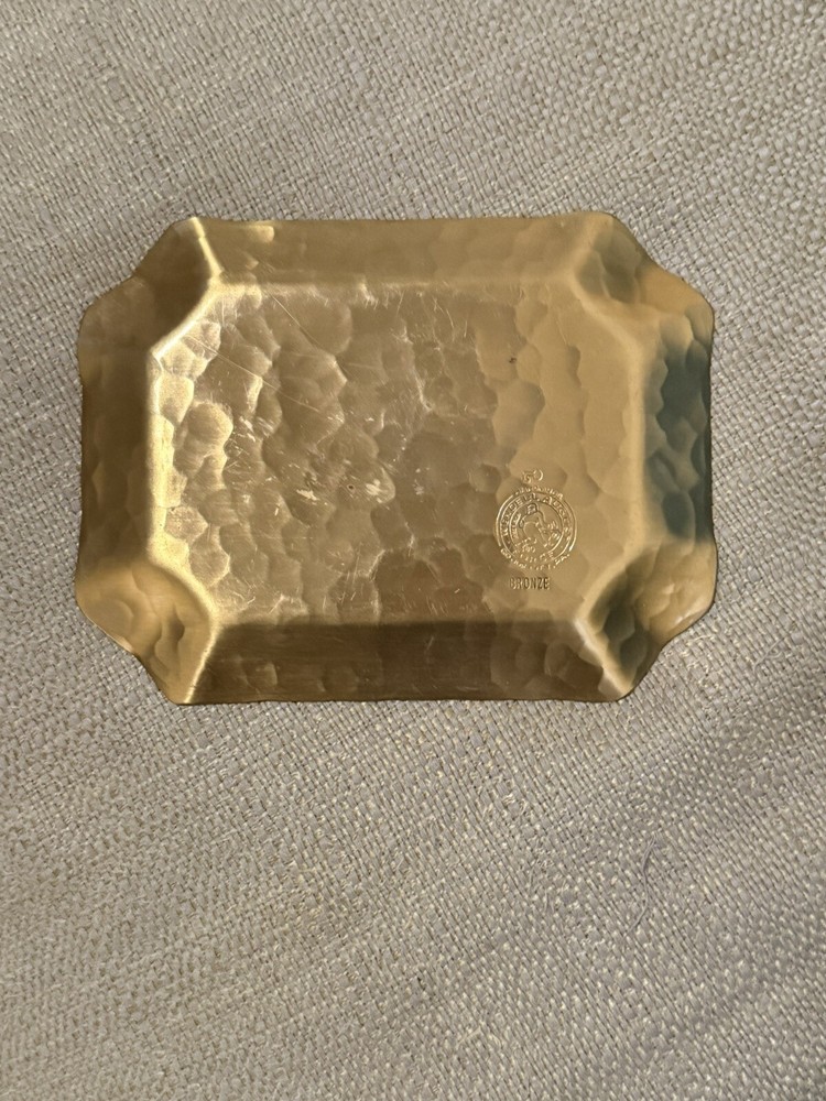 Vintage Wendell August Forge solid Bronze Tray Amish Farm